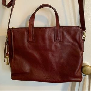 FOSSIL Emma Laptop bag - burgundy